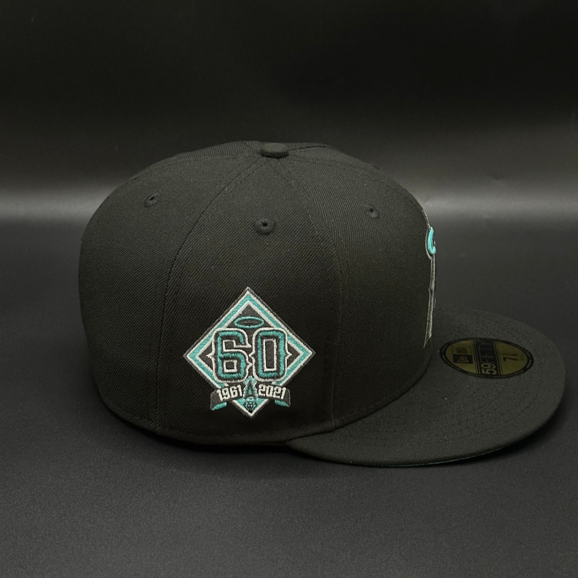 Black Tiffany Blue LA Anaheim 60th Anniversary Fitted - view 2