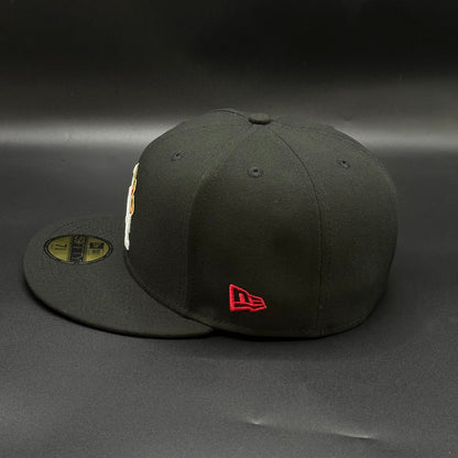 Black Red Los Angeles Dodgers Fitted - view 4