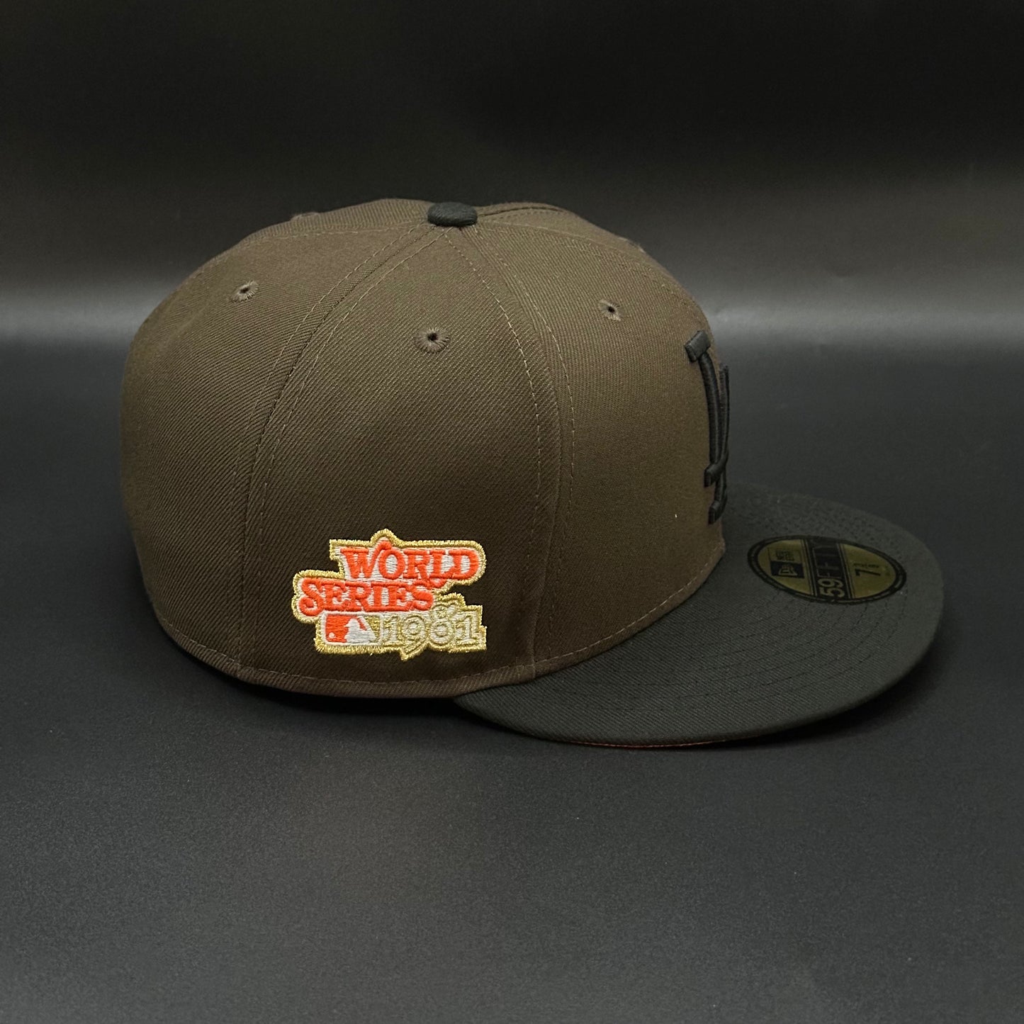 Brown Black Los Angeles Dodgers 1981 World Series 59FIFTY Fitted