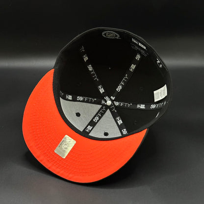 All Black Orange Anaheim Ducks  1993 59FIFTY Fitted