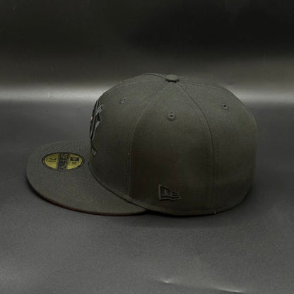 All Black Orange Anaheim Ducks 1993 Fitted - view 3