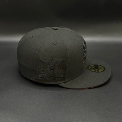 All Black Orange Anaheim Ducks 1993 Fitted - view 2