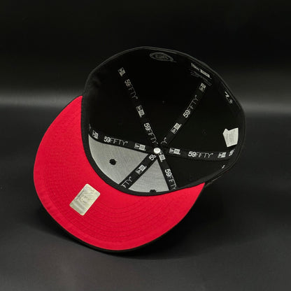 Black Red Anaheim Ducks A Mighty Decade 1993 Fitted - view 5