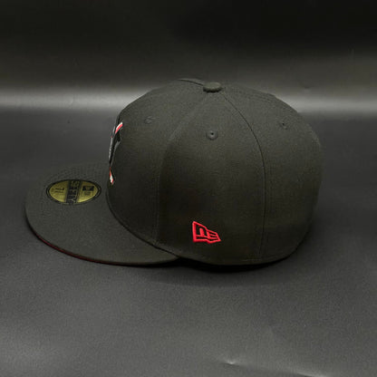Black Red Anaheim Ducks A Mighty Decade 1993 Fitted - view 3