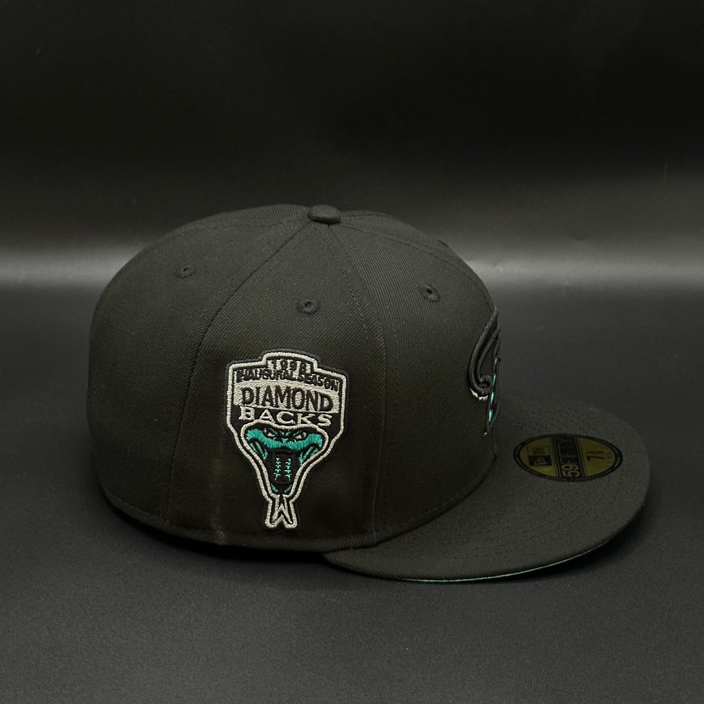 Black Teal Arizona Diamondbacks 1998 Season Fitted - view 2