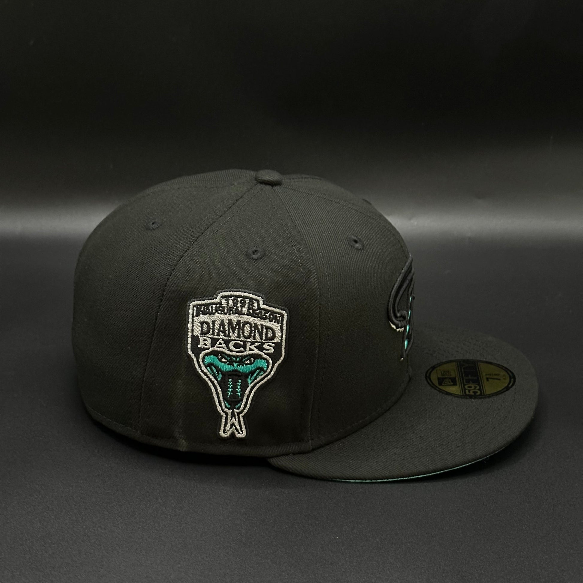 Black Teal Arizona Diamondbacks 1998 Season Fitted - view 2
