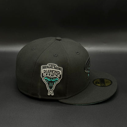 Black Teal Arizona Diamondbacks 1998 Season Fitted - view 2