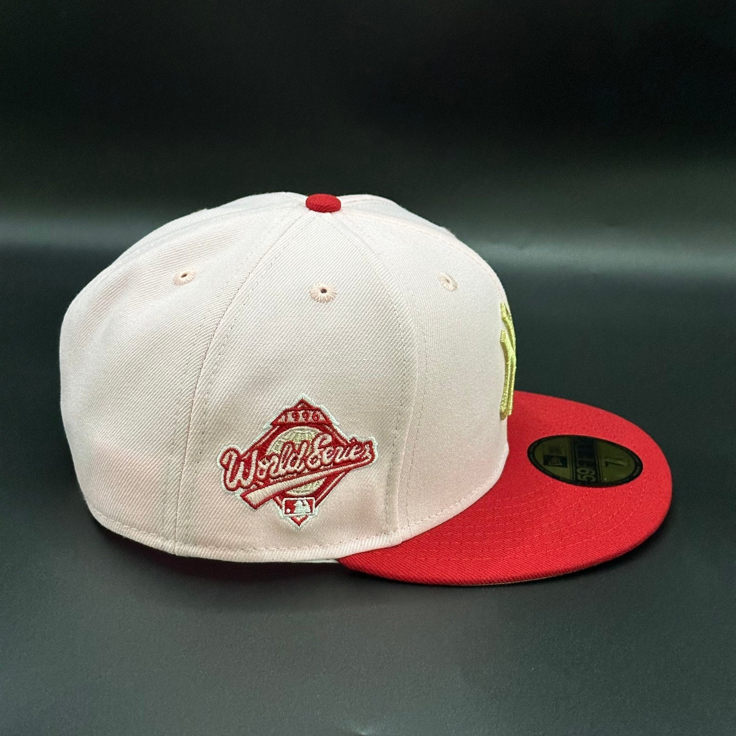 Pink Red New York Yankees 1996 World Series Fitted - view 2