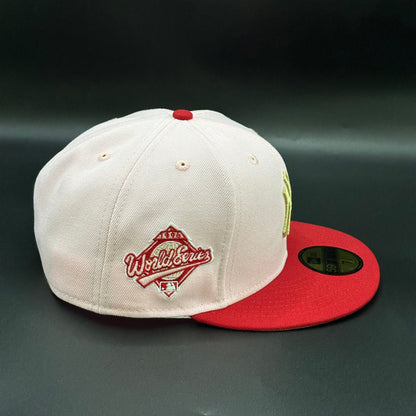 Pink Red New York Yankees 1996 World Series Fitted - view 2