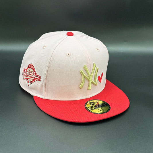 Pink Red New York Yankees 1996 World Series Fitted