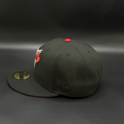 Black Red Toronto Blue Jays 40th Season Fitted - view 3