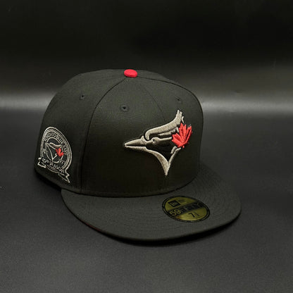 Black Red Toronto Blue Jays 40th Season Fitted