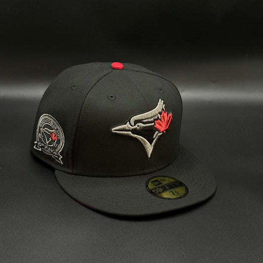 Black Red Toronto Blue Jays 40th Season Fitted