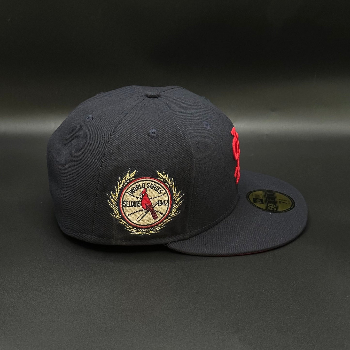 Navy Red St. Louis Cardinals 1942 World Series Fitted - view 2
