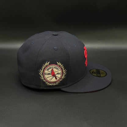 Navy Red St. Louis Cardinals 1942 World Series Fitted - view 2