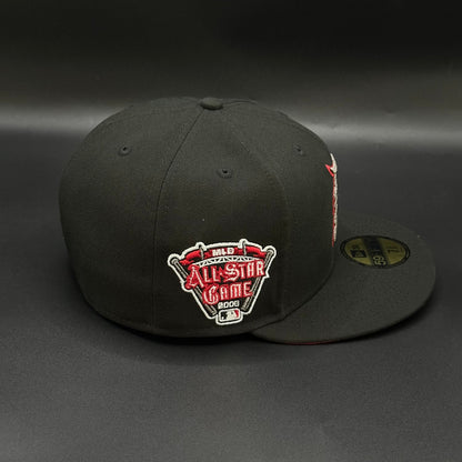 Black Red Detroit Tigers 2005 All-Star Game Fitted - view 2
