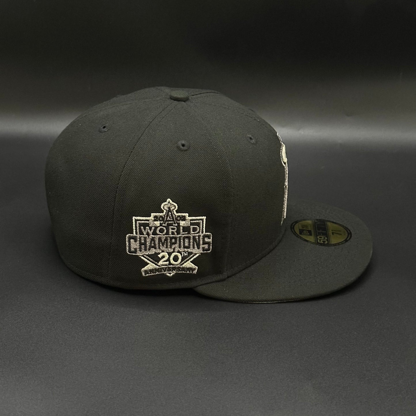 Black Grey LA Anaheim 2002 World Champions Fitted - view 2