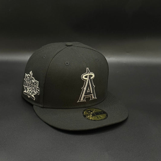 Black Grey LA Anaheim 2002 World Champions Fitted