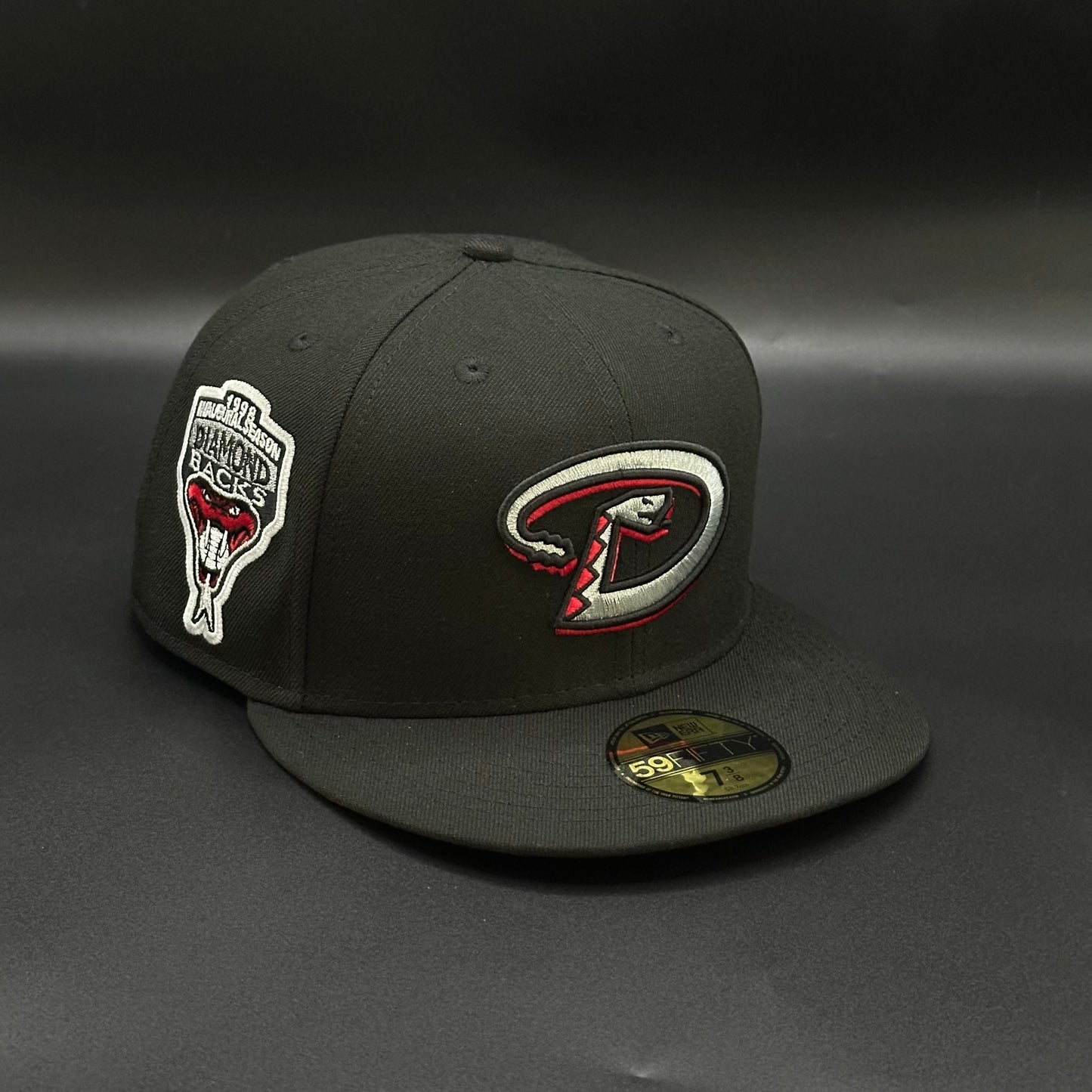 Black Red Diamondbacks 1998 Inaugural Fitted