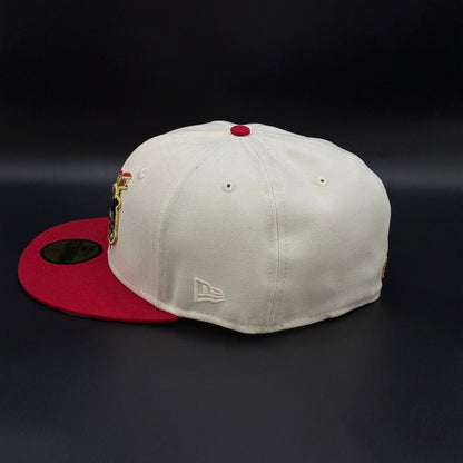 Shohei Ohtani LA Dodgers Chrome Red Fitted Cap - view 3