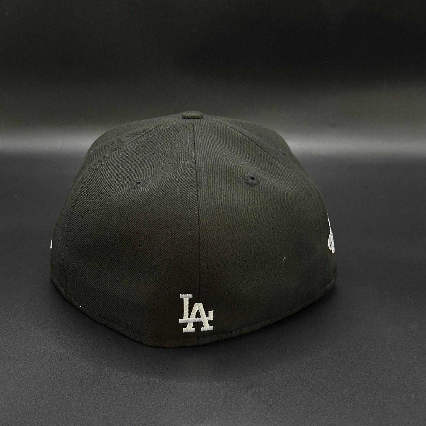 Black Purple LA Dodgers 1997 World Series Fitted Cap - view 4