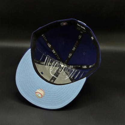 Blue Los Angeles Dodgers 7x World Series Fitted Cap - view 5