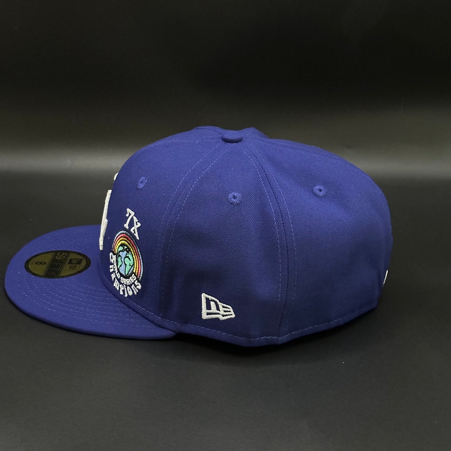 Blue Los Angeles Dodgers 7x World Series Fitted Cap - view 3
