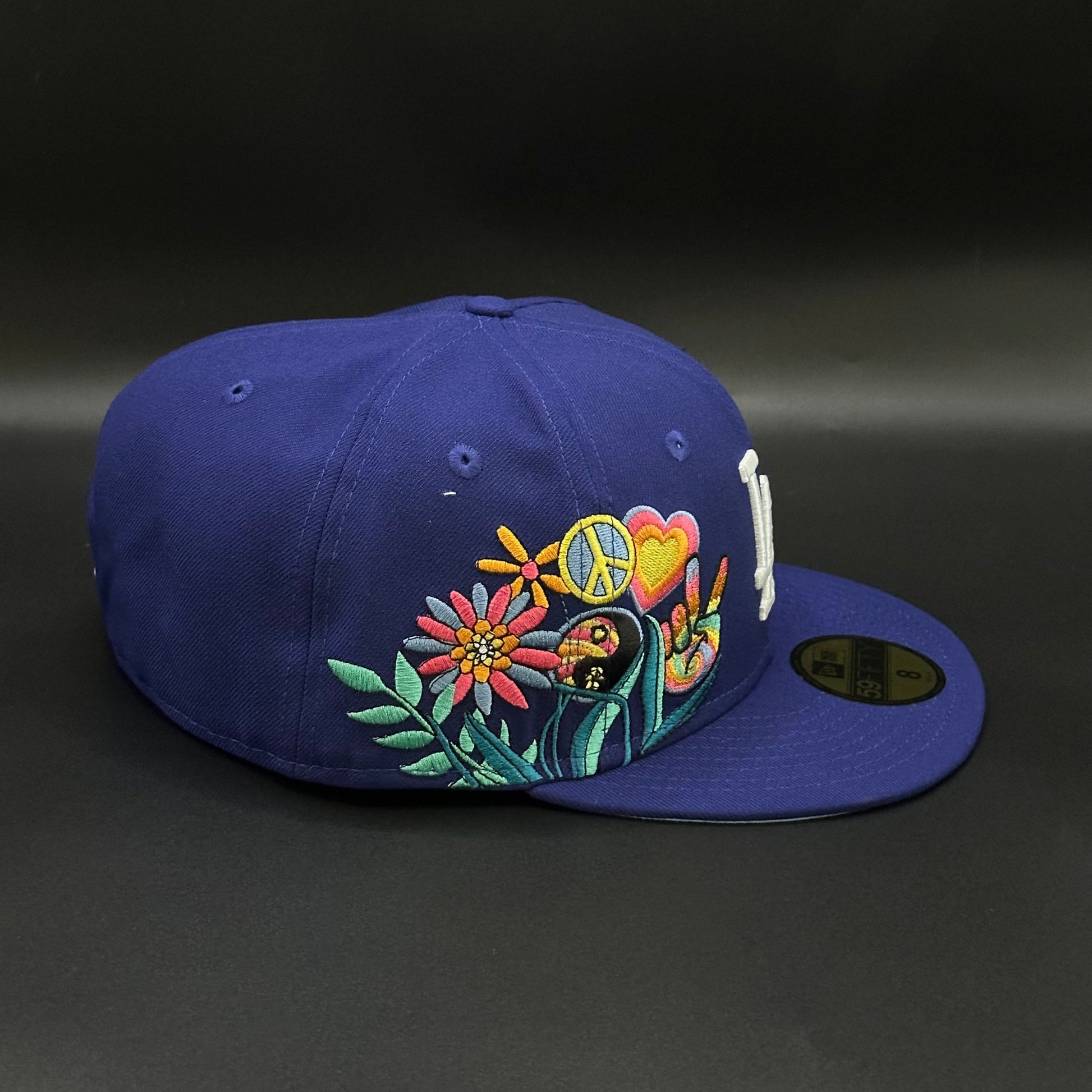 Blue Los Angeles Dodgers 7x World Series Fitted Cap - view 2