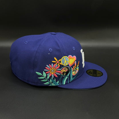 Blue Los Angeles Dodgers 7x World Series Fitted Cap - view 2