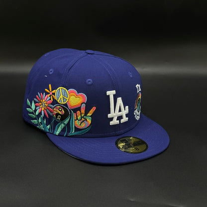 Blue Los Angeles Dodgers 7x World Series Fitted Cap