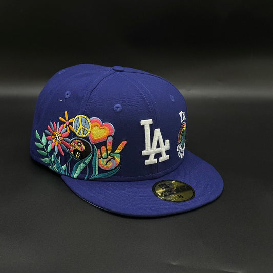Blue Los Angeles Dodgers 7x World Series Fitted Cap