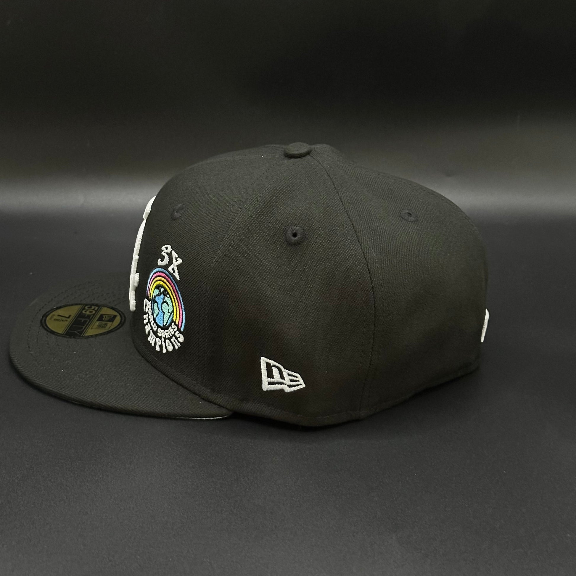 Black Chicago White Sox 3x World Series Champions Fitted Cap - view 3