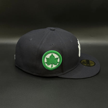 Navy New York Yankees Park Tree Patch Fitted Cap - view 2