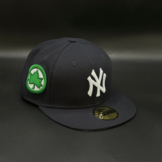 Navy New York Yankees Park Tree Patch Fitted Cap