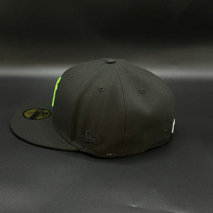 Black Green New York Yankees 1999 World Series Fitted Cap - view 3
