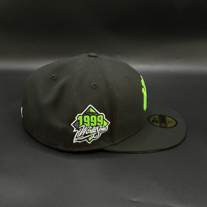 Black Green New York Yankees 1999 World Series Fitted Cap - view 2