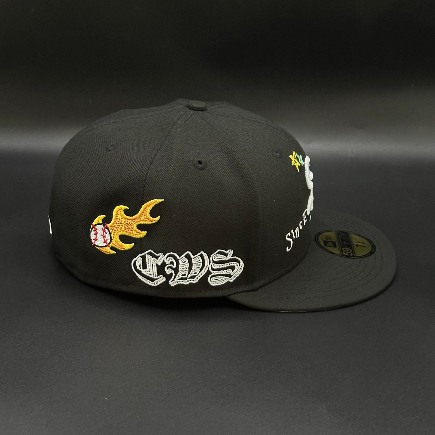 Black Chicago White Sox Since 1900 Fitted Cap - view 2