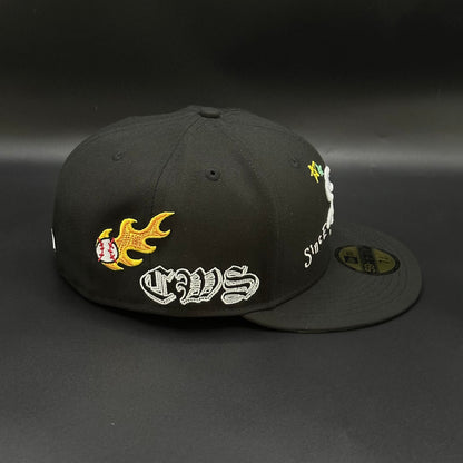 Black Chicago White Sox Since 1900 Fitted Cap - view 2