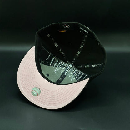 Black Chicago White Sox Hearts Fitted Cap - view 5