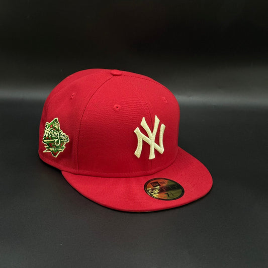Red New York Yankees 1999 World Series Fitted Cap