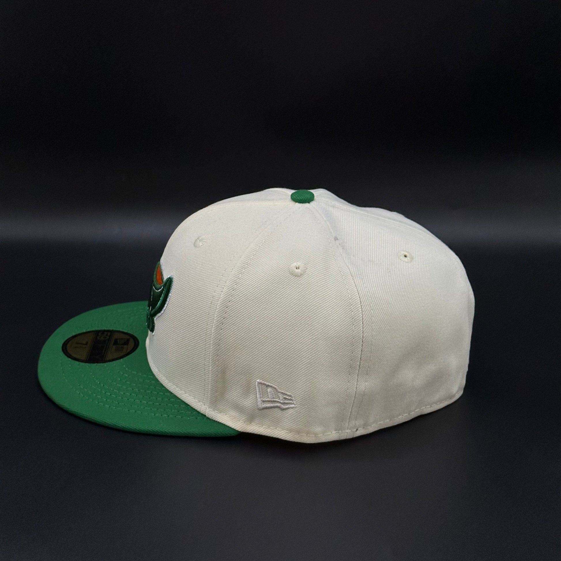 Chrome Green Tampa Bay Devil Rays Tropicana Field Fitted Cap - view 3