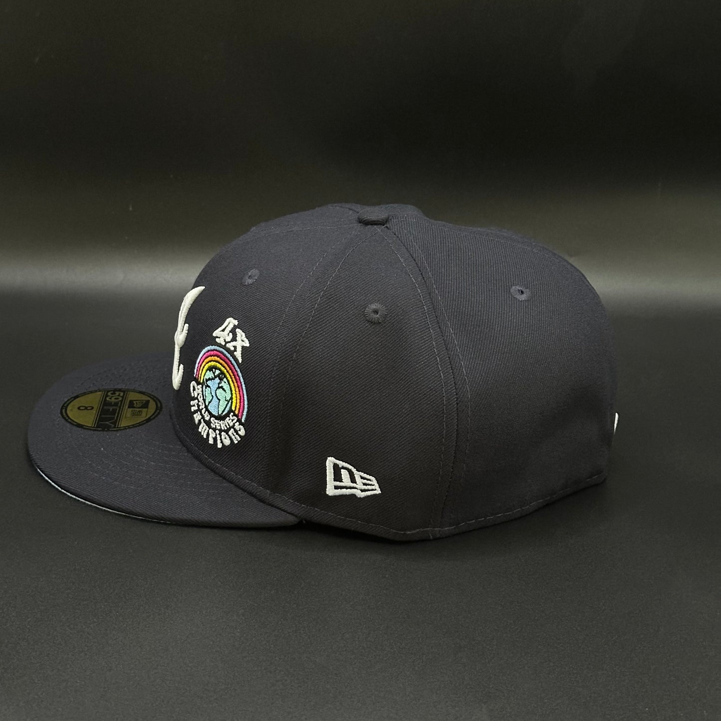 Navy Atlanta Braves 4x World Series Fitted Cap - view 3