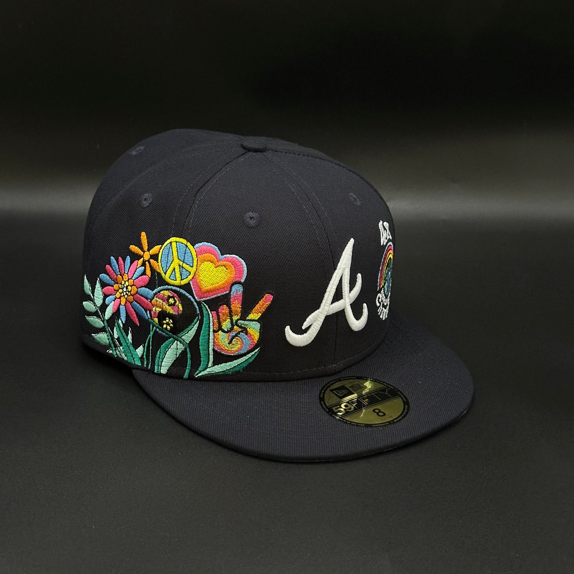Navy Atlanta Braves 4x World Series Fitted Cap