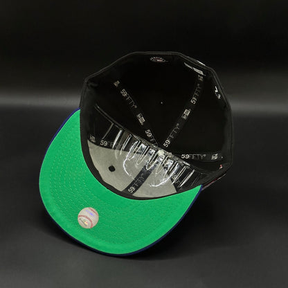 Black Blue Los Angeles Dodgers 1984 Olympic Baseball Fitted Cap - view 5