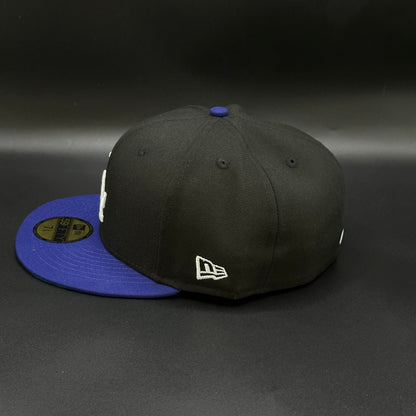 Black Blue Los Angeles Dodgers 1984 Olympic Baseball Fitted Cap - view 3