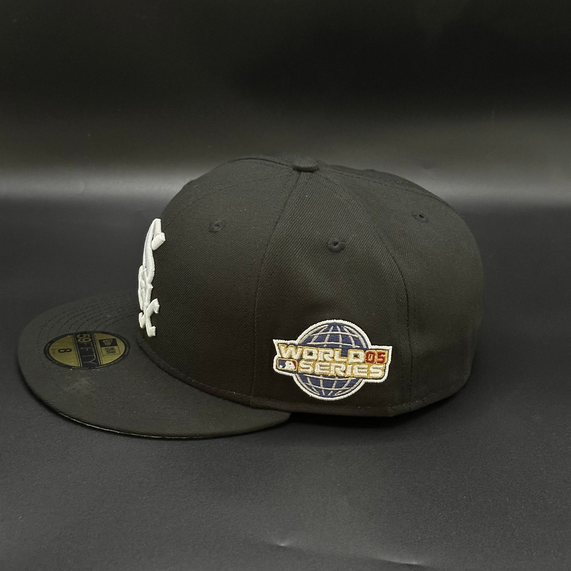 Black Chicago White Sox 2005 World Series Lefty Patch Fitted Cap - view 2