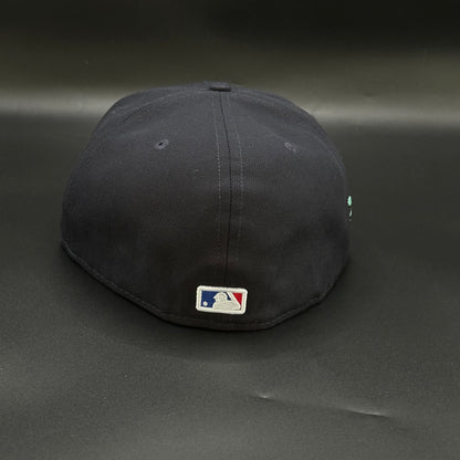 Navy New York Yankees 27x Peace Sign Fitted Cap