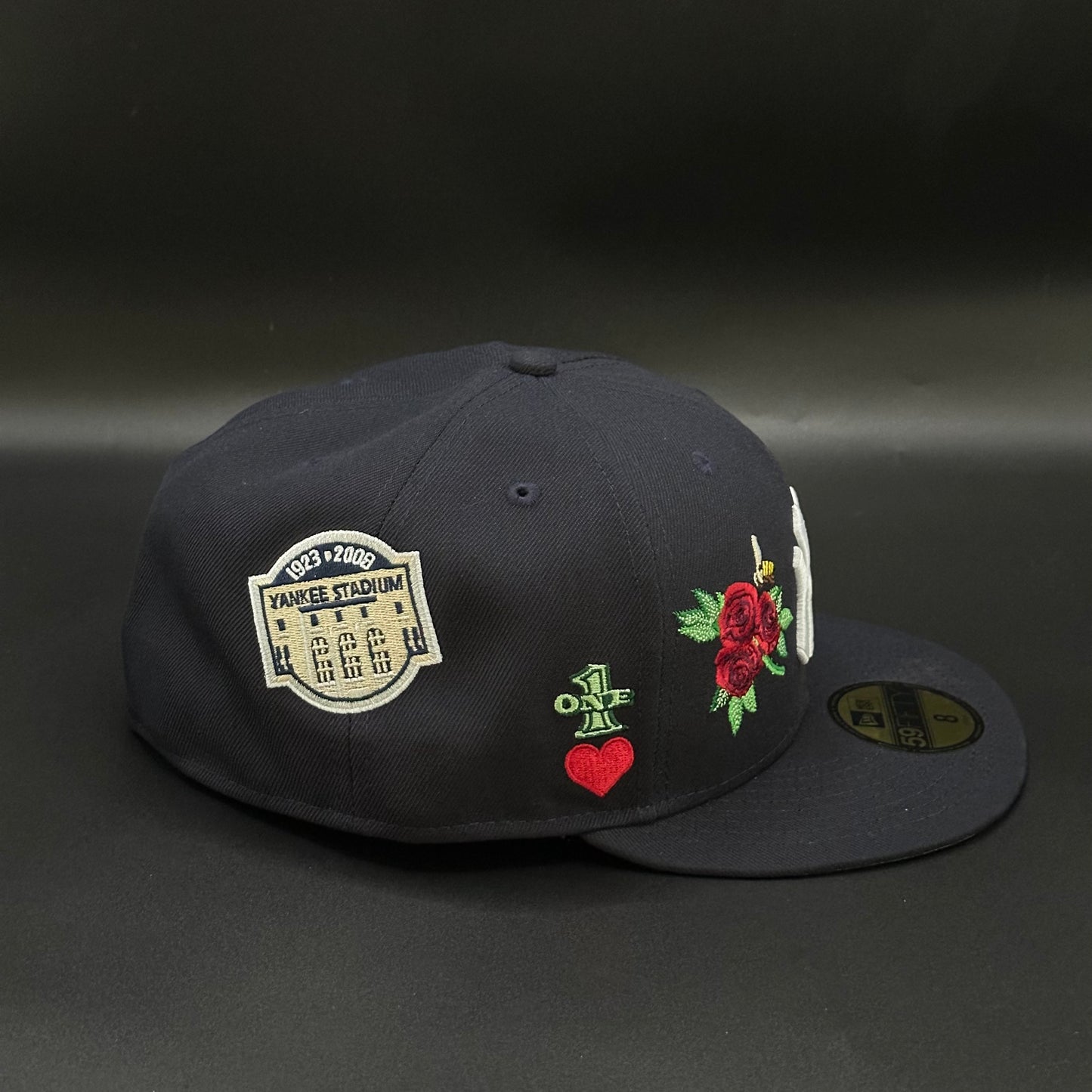 Navy New York Yankees Since Rose Fitted Cap