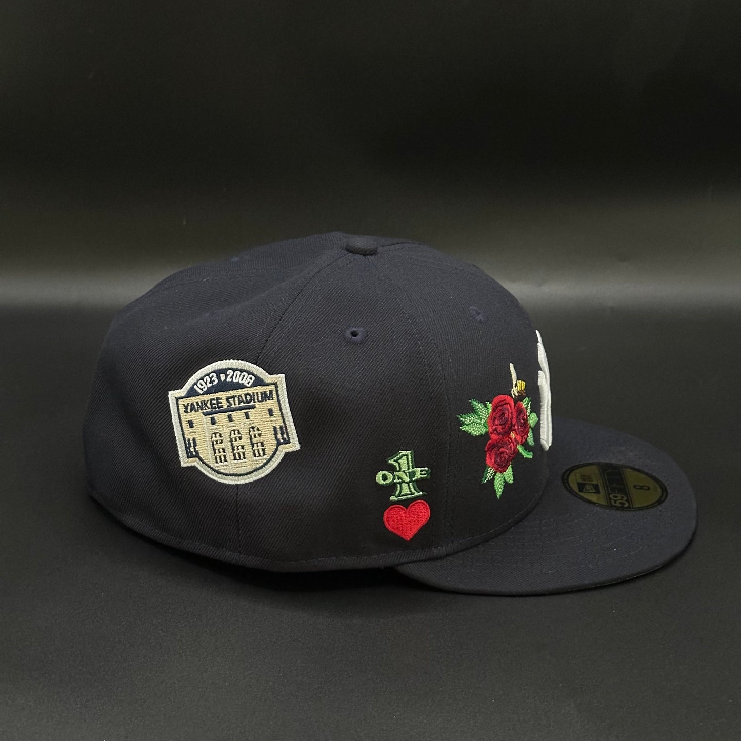 Navy New York Yankees Since Rose Fitted Cap - view 2