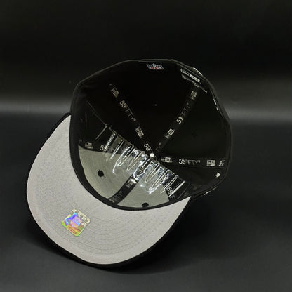 Black Las Vegas Raiders Welcome to Las Vegas Fitted Cap